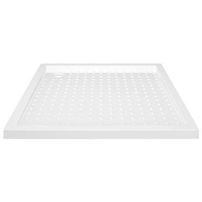 vidaXL Shower Base Tray with Dots White 80x80x4 cm ABS