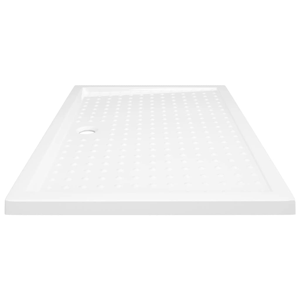 148901 vidaXL Shower Base Tray with Dots White 80x120x4 cm ABS