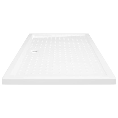 148901 vidaXL Shower Base Tray with Dots White 80x120x4 cm ABS