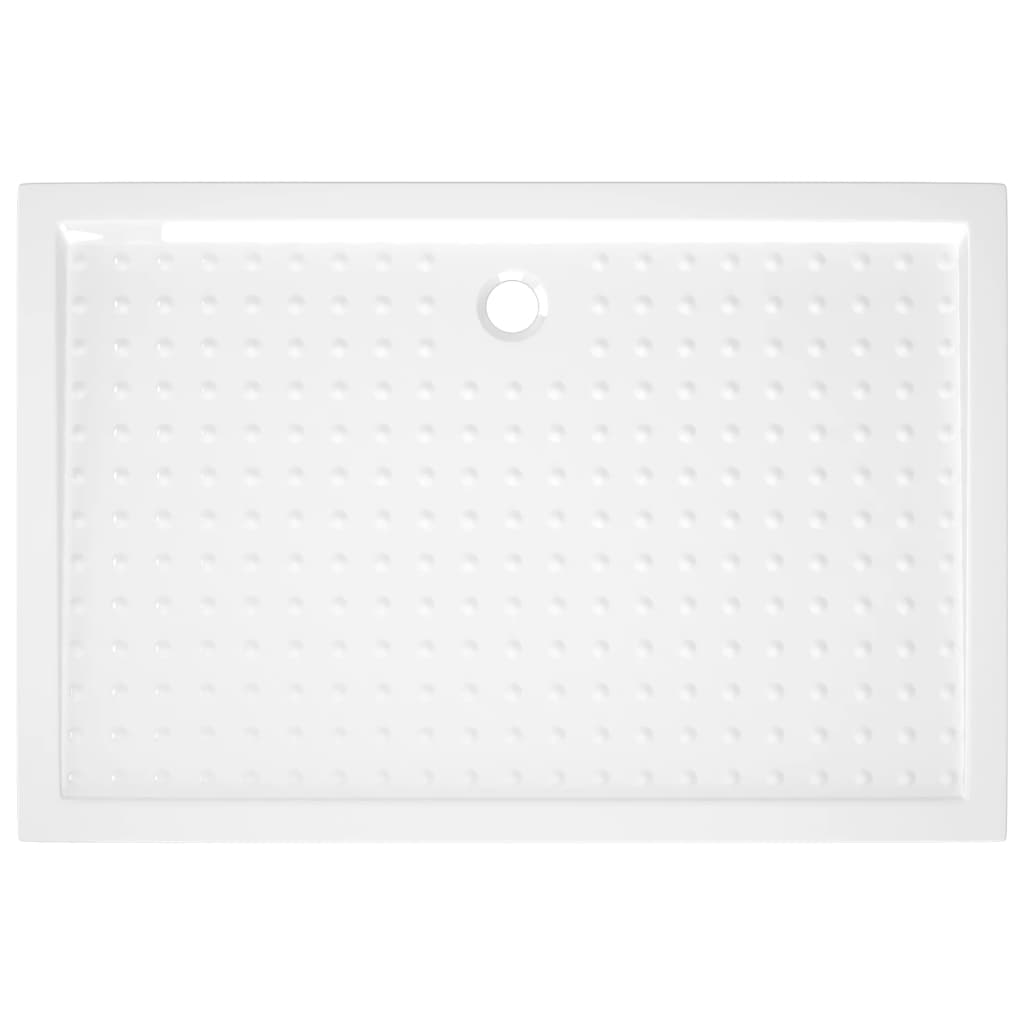 148901 vidaXL Shower Base Tray with Dots White 80x120x4 cm ABS