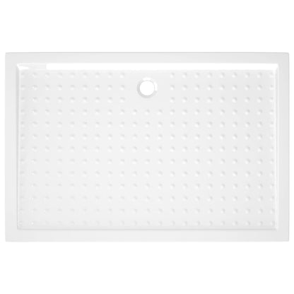 148901 vidaXL Shower Base Tray with Dots White 80x120x4 cm ABS