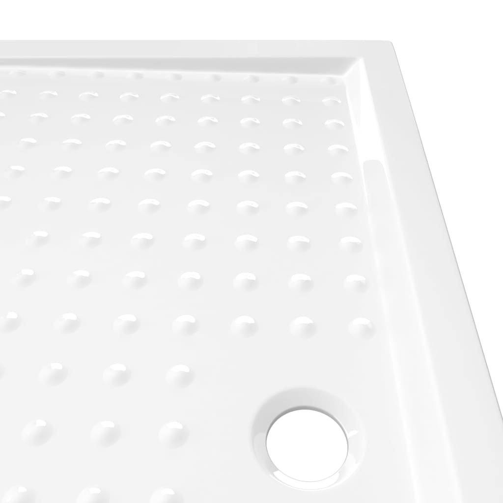 148901 vidaXL Shower Base Tray with Dots White 80x120x4 cm ABS