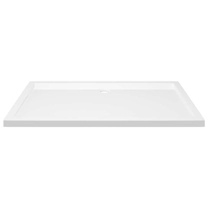 vidaXL Rectangular ABS Shower Base Tray White 70x120 cm