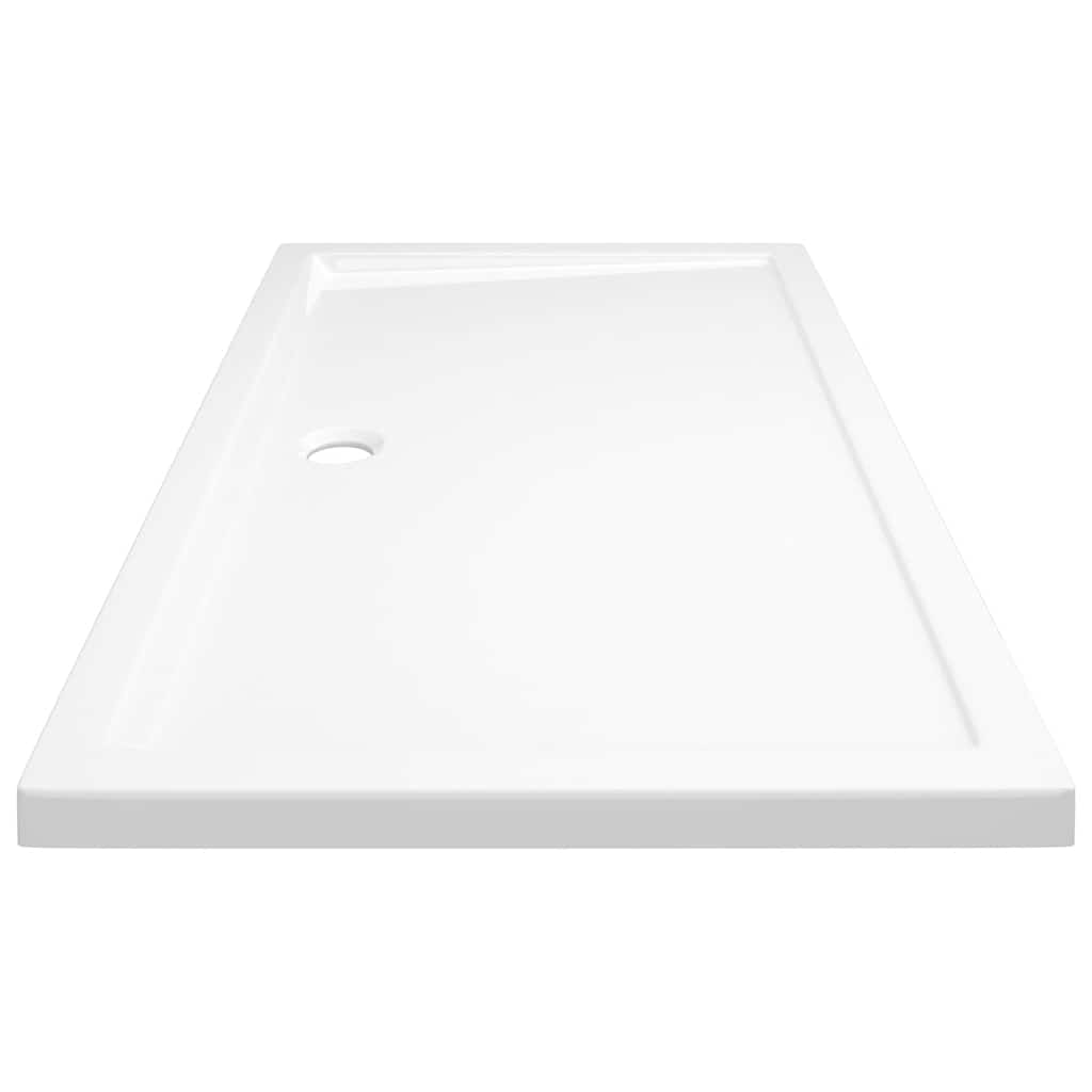 vidaXL Rectangular ABS Shower Base Tray White 70x120 cm