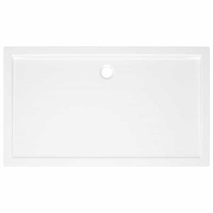 vidaXL Rectangular ABS Shower Base Tray White 70x120 cm