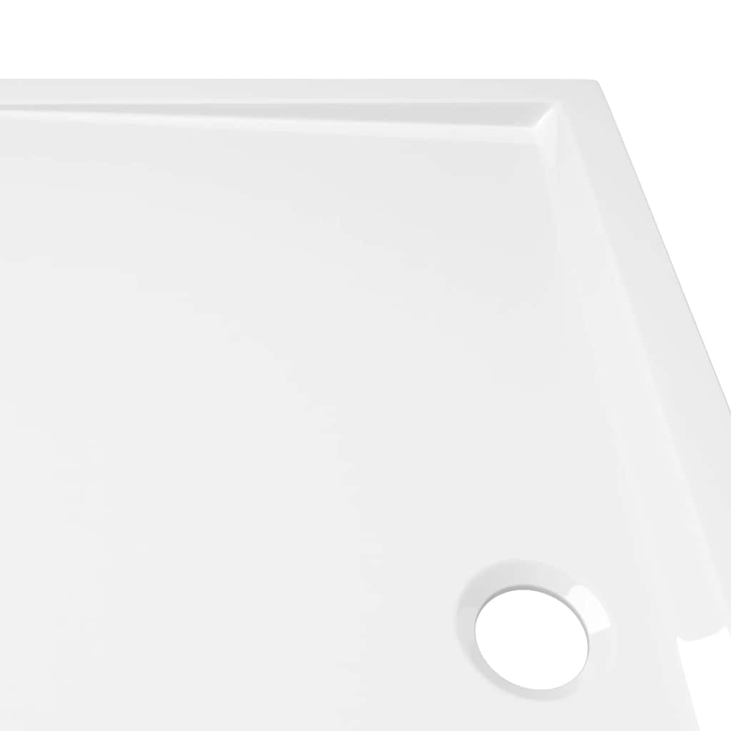 vidaXL Rectangular ABS Shower Base Tray White 70x120 cm