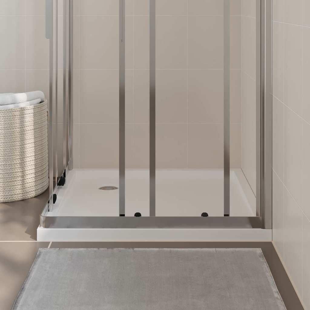 vidaXL Square ABS Shower Base Tray White 80x80 cm