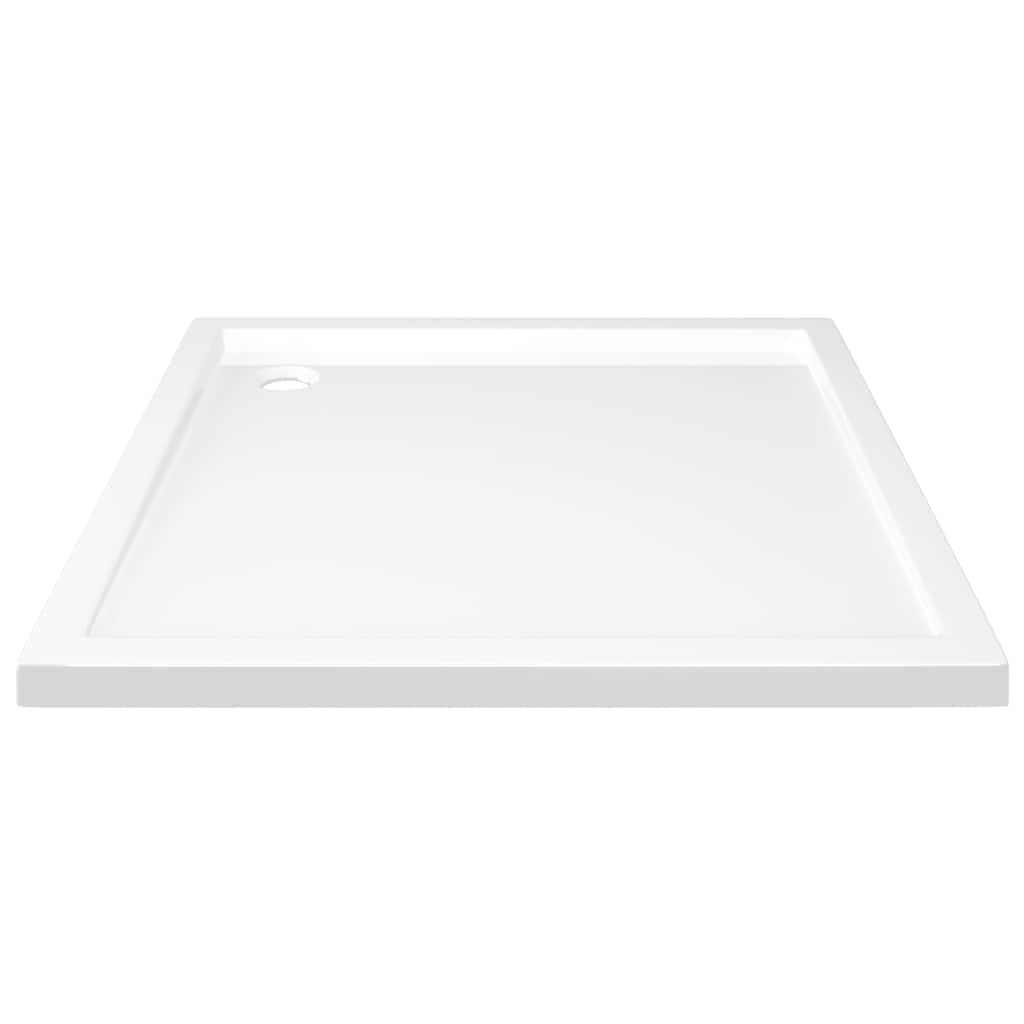 vidaXL Square ABS Shower Base Tray White 80x80 cm