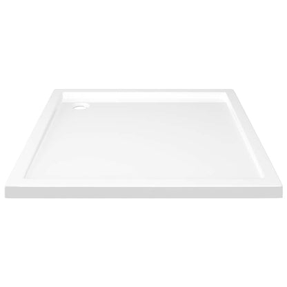 vidaXL Square ABS Shower Base Tray White 80x80 cm