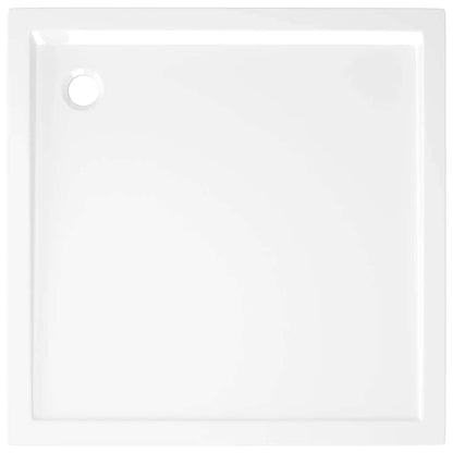 vidaXL Square ABS Shower Base Tray White 80x80 cm