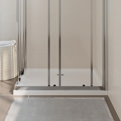 vidaXL Rectangular ABS Shower Base Tray White 80x90 cm