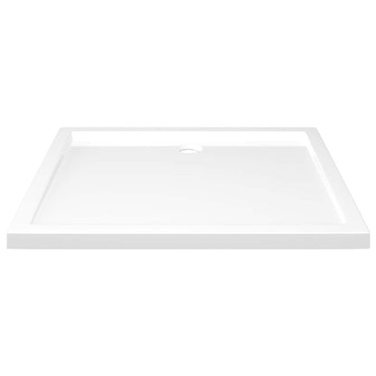 vidaXL Rectangular ABS Shower Base Tray White 80x90 cm