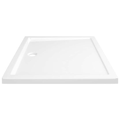 vidaXL Rectangular ABS Shower Base Tray White 80x90 cm