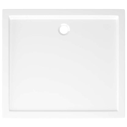 vidaXL Rectangular ABS Shower Base Tray White 80x90 cm