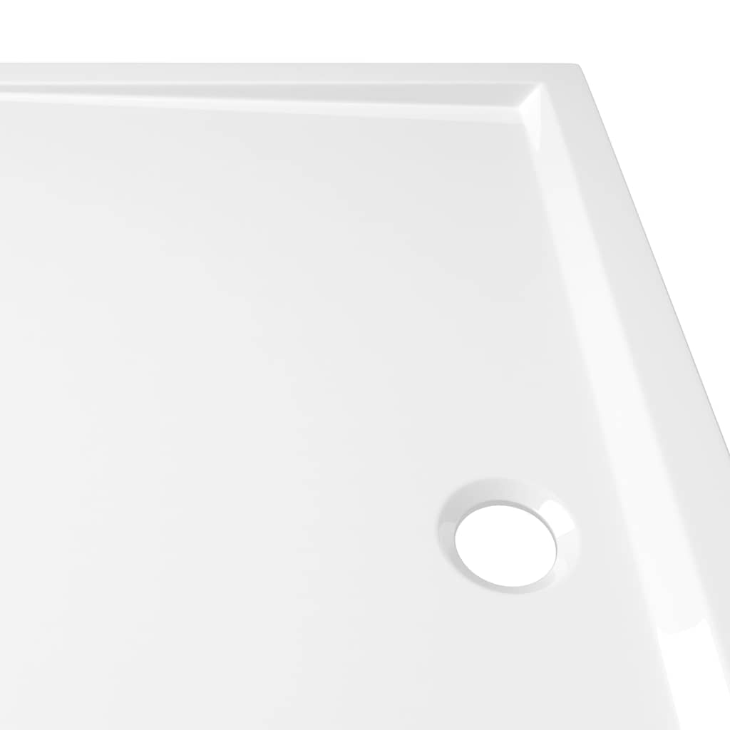 vidaXL Rectangular ABS Shower Base Tray White 80x90 cm
