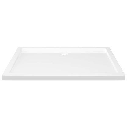 vidaXL Rectangular ABS Shower Base Tray White 80x110 cm