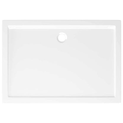 vidaXL Rectangular ABS Shower Base Tray White 80x110 cm