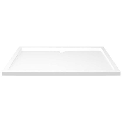 vidaXL Rectangular ABS Shower Base Tray White 80x120 cm