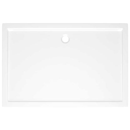 vidaXL Rectangular ABS Shower Base Tray White 80x120 cm
