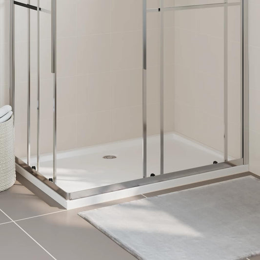 vidaXL Rectangular ABS Shower Base Tray White 80x120 cm