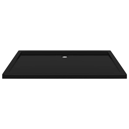 vidaXL Rectangular ABS Shower Base Tray Black 70x120 cm