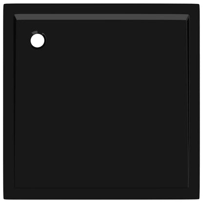 vidaXL Square ABS Shower Base Tray Black 80x80 cm