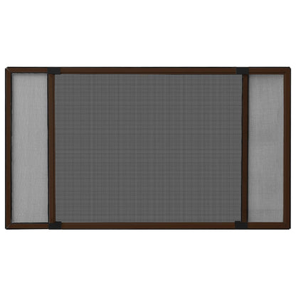 vidaXL Extendable Insect Screen for Windows Brown