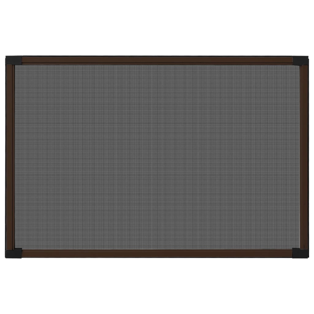 vidaXL Extendable Insect Screen for Windows Brown