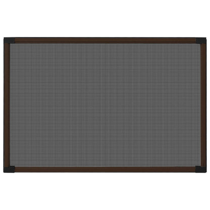 vidaXL Extendable Insect Screen for Windows Brown