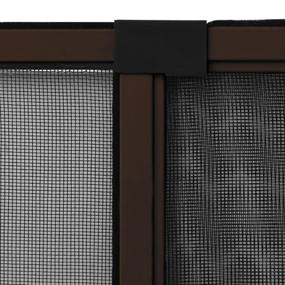 vidaXL Extendable Insect Screen for Windows Brown