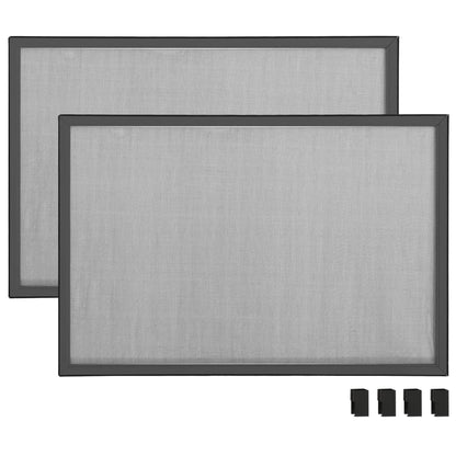 vidaXL Extendable Insect Screen for Windows Anthracite