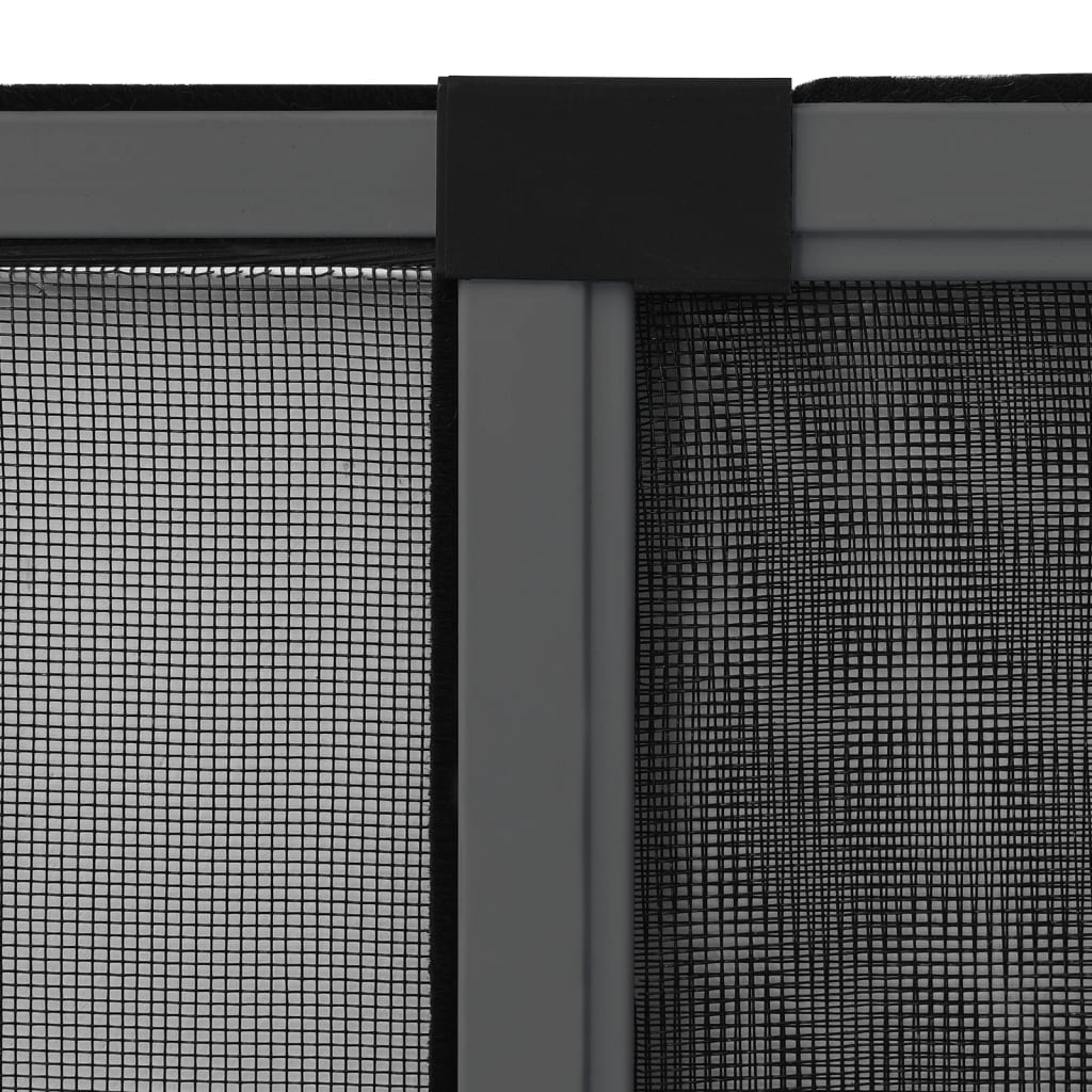 vidaXL Extendable Insect Screen for Windows Anthracite
