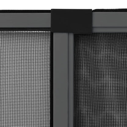 vidaXL Extendable Insect Screen for Windows Anthracite