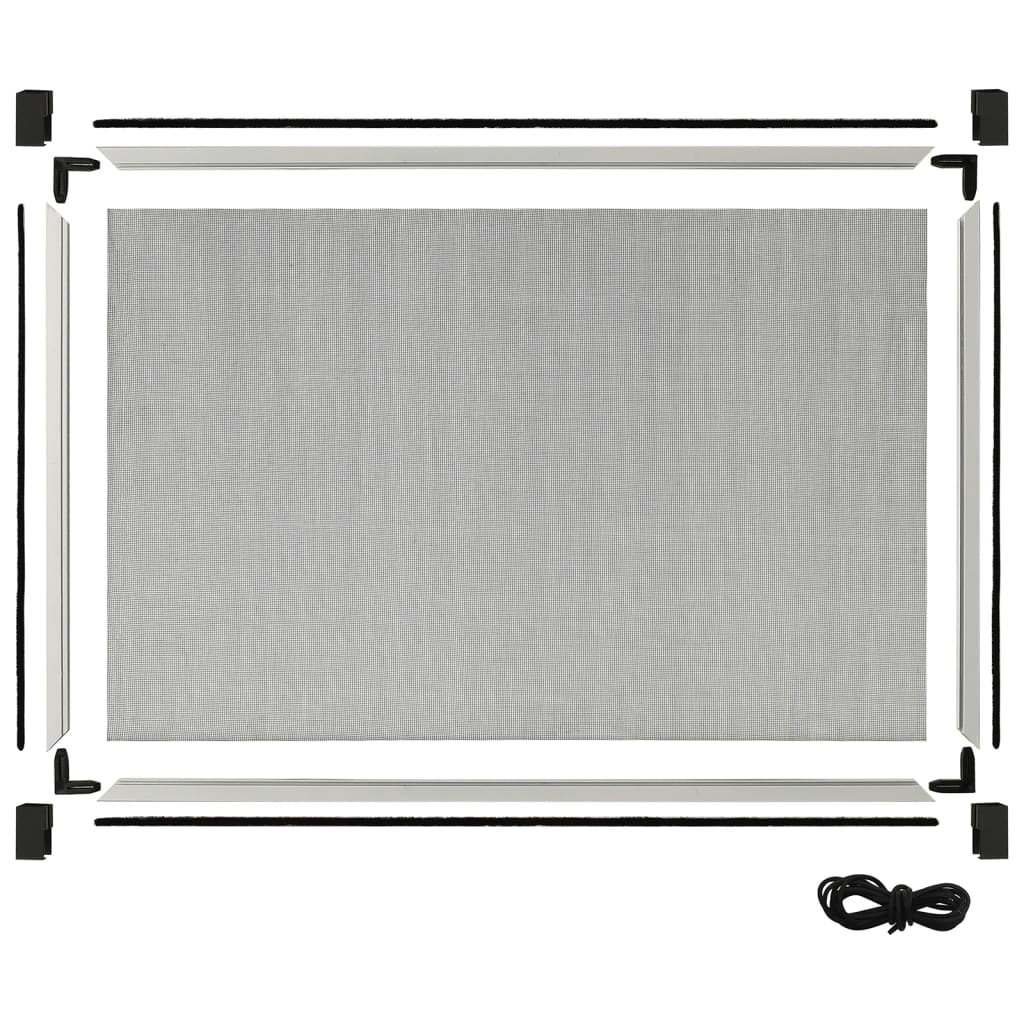 vidaXL Extendable Insect Screen for Windows White (100-193)x75 cm