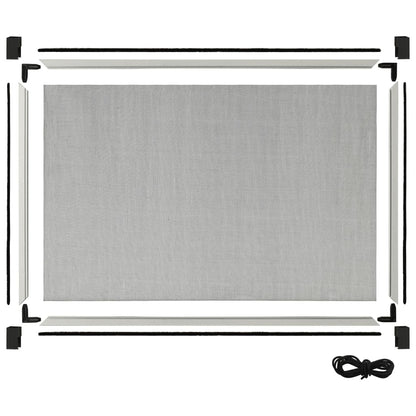 vidaXL Extendable Insect Screen for Windows White (100-193)x75 cm