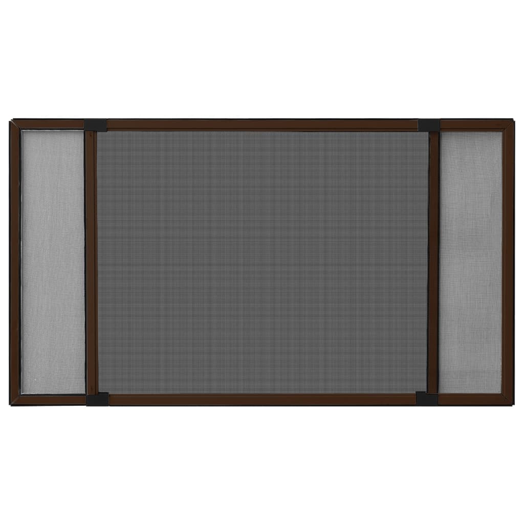 vidaXL Extendable Insect Screen for Windows Brown
