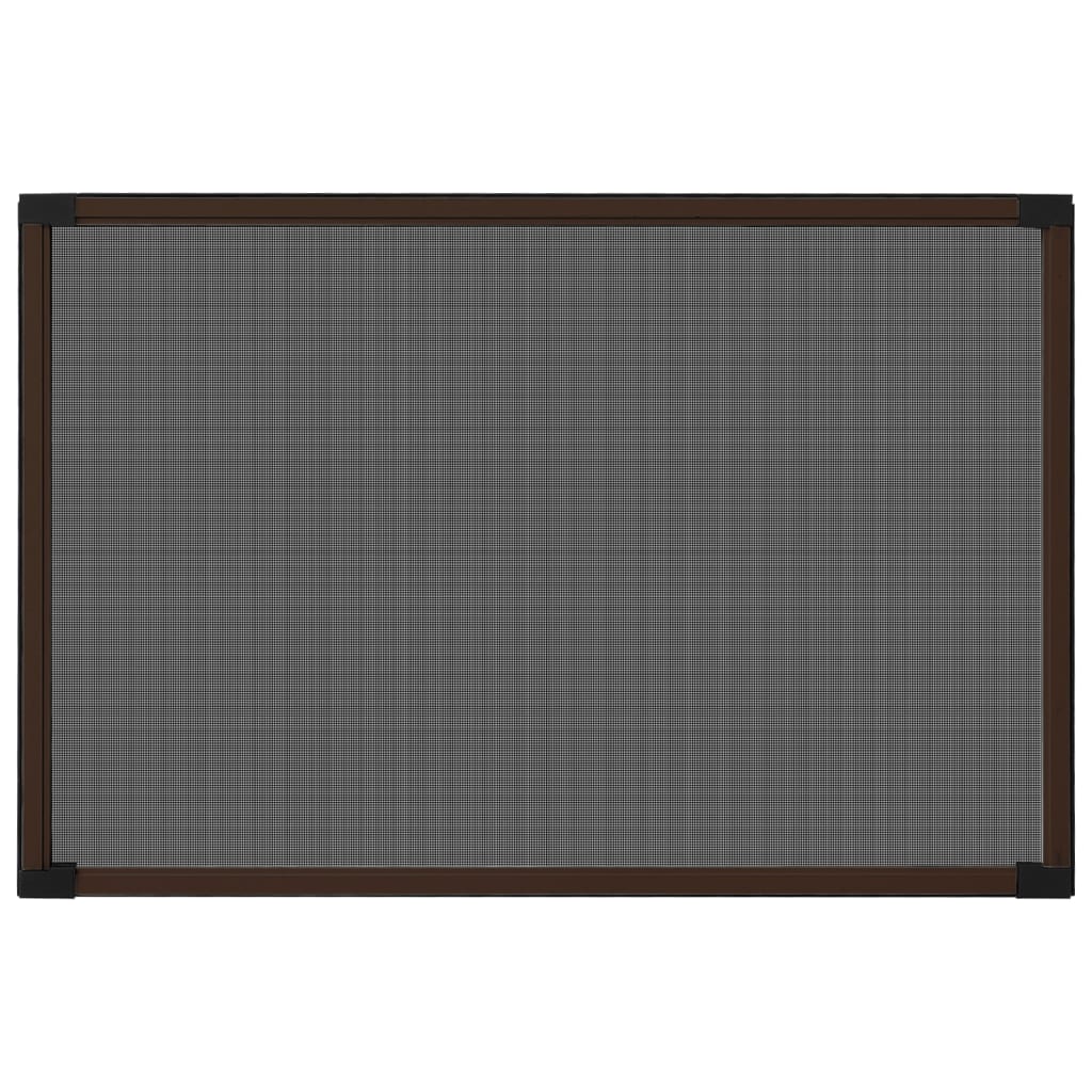 vidaXL Extendable Insect Screen for Windows Brown