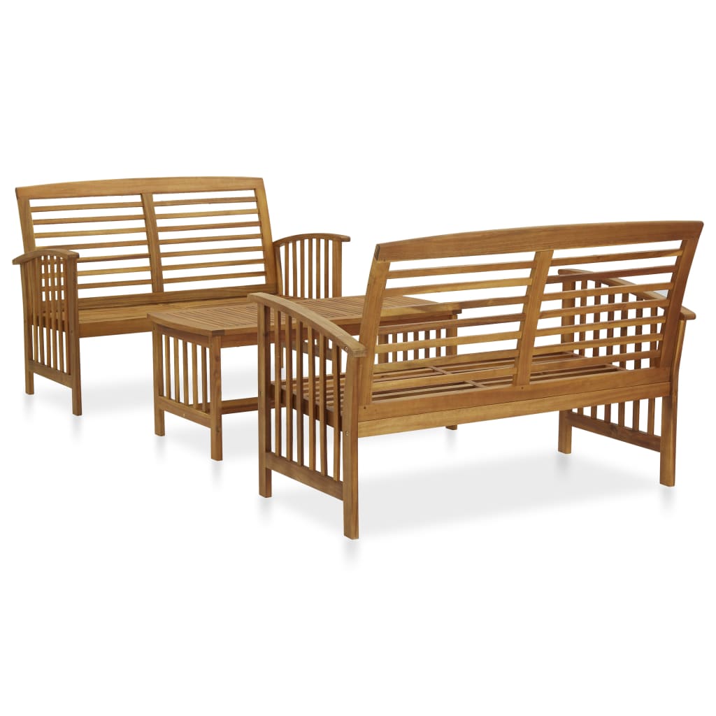 vidaXL Garden Lounge Set | Acacia | Solid acacia wood | Medium | Durable