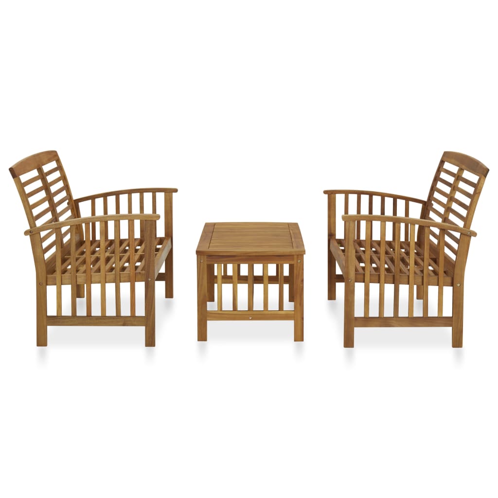 vidaXL Garden Lounge Set | Acacia | Solid acacia wood | Medium | Durable