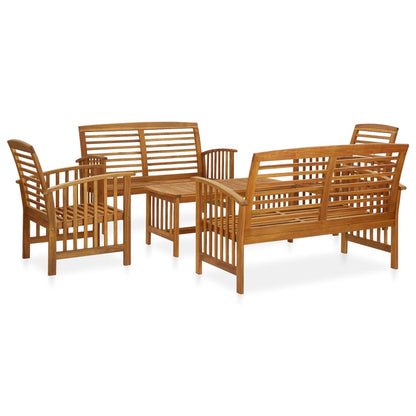 vidaXL Garden Lounge Set | Natural wood | Solid Acacia wood | Large | Seats Many