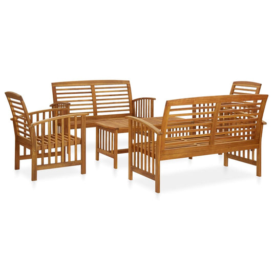 vidaXL Garden Lounge Set | Natural wood | Solid Acacia wood | Large | Seats Many