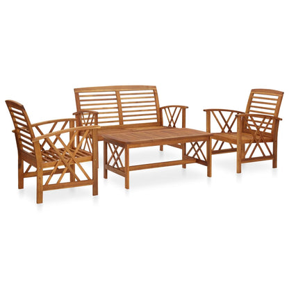 vidaXL Garden Lounge Set | Brown | Solid acacia wood | Medium | Durable
