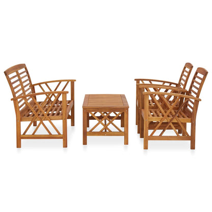 vidaXL Garden Lounge Set | Brown | Solid acacia wood | Medium | Durable