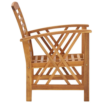 vidaXL Garden Lounge Set | Brown | Solid acacia wood | Medium | Durable