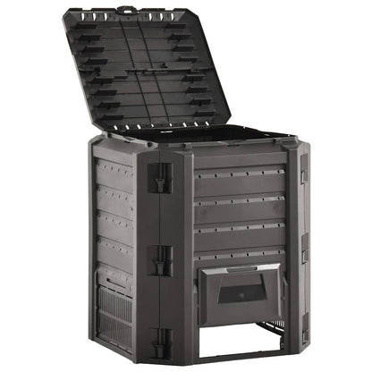 312272 vidaXL Garden Composter Black 380 L