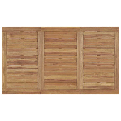 vidaXL Garden Dining Table 140x80x77 cm Solid Teak Wood