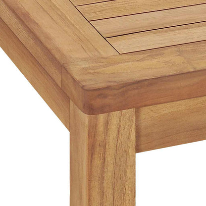 vidaXL Garden Dining Table 140x80x77 cm Solid Teak Wood