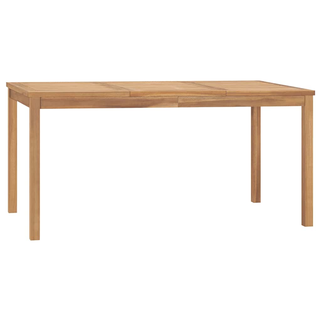vidaXL Garden Dining Table 160x80x77 cm Solid Teak Wood