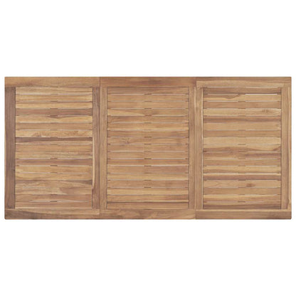vidaXL Garden Dining Table 160x80x77 cm Solid Teak Wood