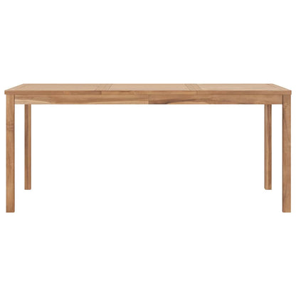 vidaXL Garden Dining Table 180x90x77 cm Solid Teak Wood
